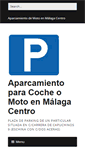 Mobile Screenshot of aparcamientomalaga.com