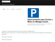 Tablet Screenshot of aparcamientomalaga.com